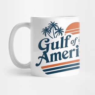 Retro Vintage Gulf Of US America 2025 American Flag Mexico Mug